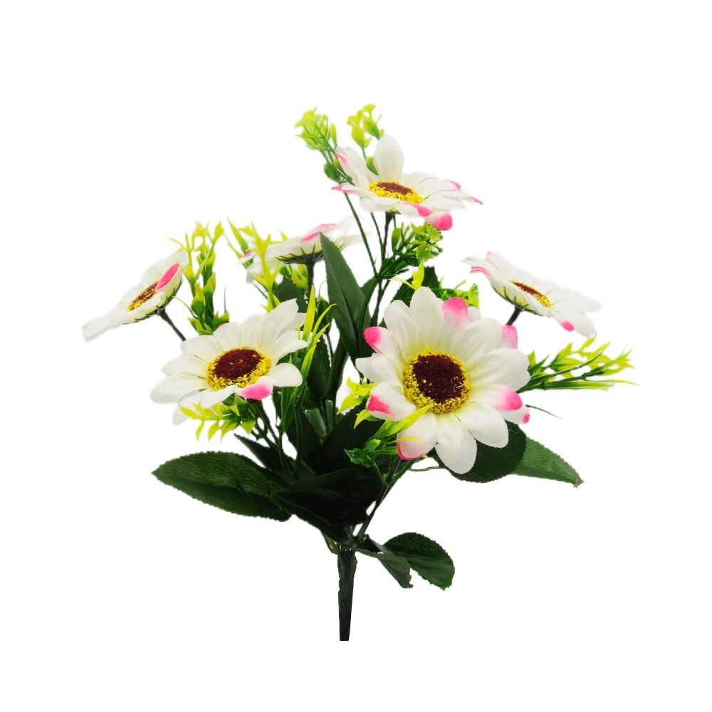 Dirbtinė gerberų puokštė, 30 cm цена и информация | Dirbtinės gėlės | pigu.lt