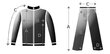 Sportinis kostiumas unisex Givova Tuta Visa Triacetato TR018 1210, juodas kaina ir informacija | Sportinė apranga moterims | pigu.lt