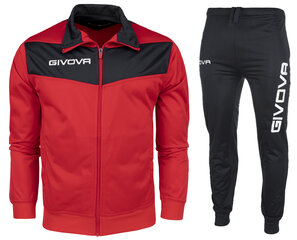 Sportinis kostiumas unisex Givova Tuta Visa Triacetato TR018 1210, juodas kaina ir informacija | Sportinė apranga moterims | pigu.lt