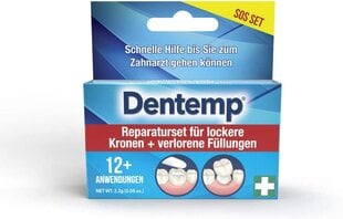 Dantų cementas dantų protezams Dentemp, 2.2g kaina ir informacija | Dantų šepetėliai, pastos | pigu.lt