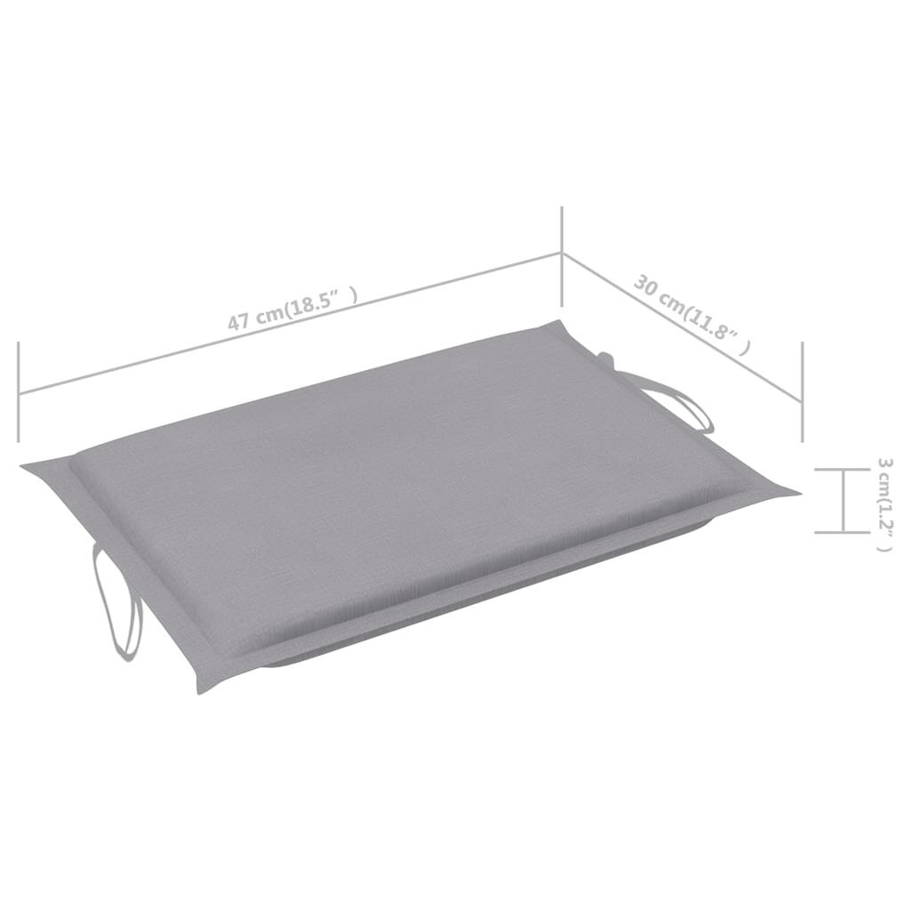 Saulės gultas su čiužinuku, pilkas, akacijos medienos masyvas kaina ir informacija | Gultai | pigu.lt