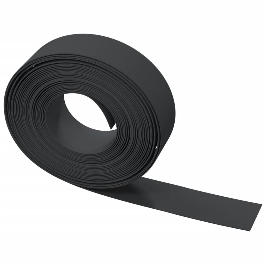 Sodo apvadas, juodos spalvos, 10m, 15cm, polietilenas kaina ir informacija | Tvoros ir jų priedai | pigu.lt