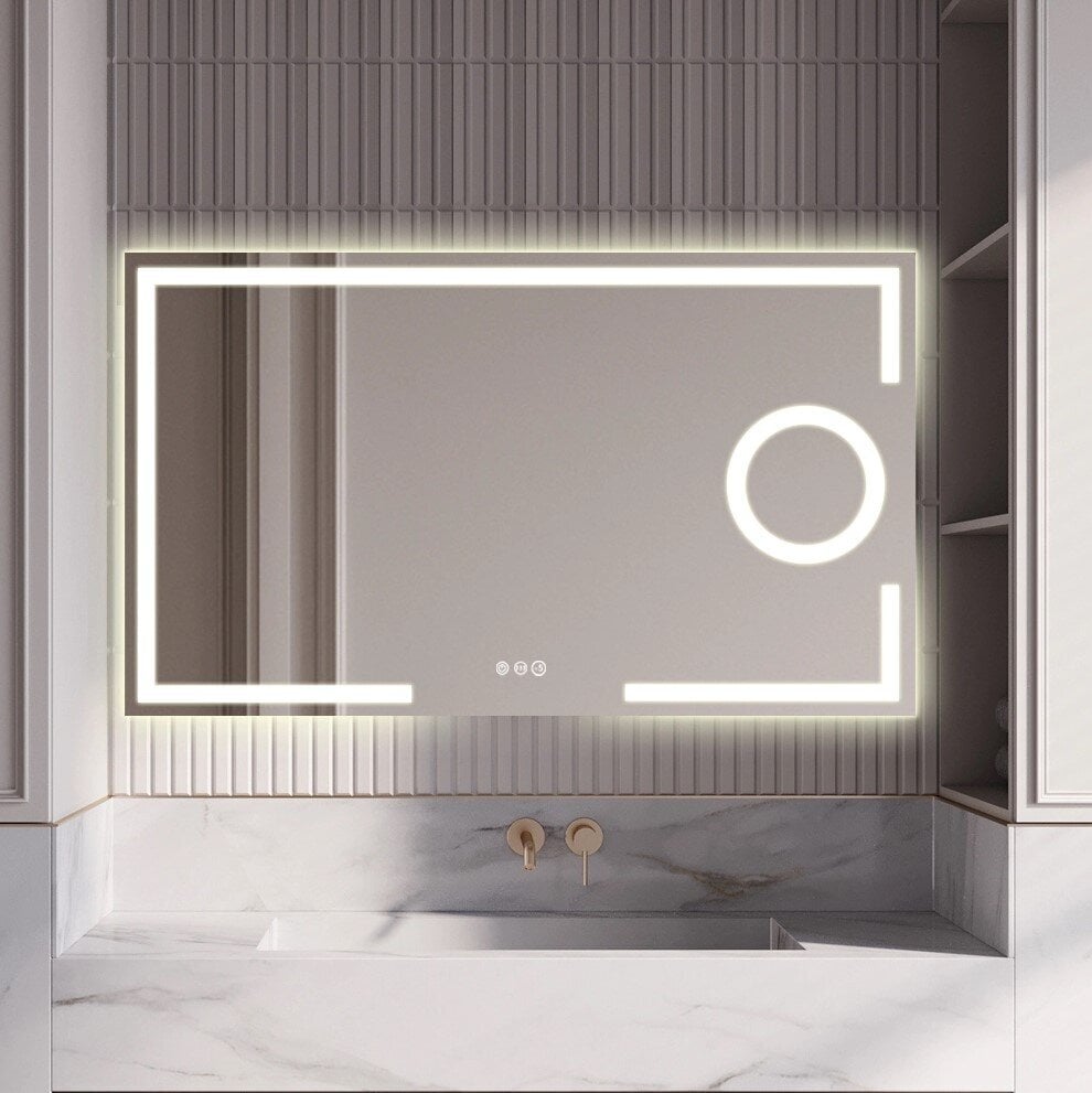 LED veidrodis Atlanta New WiFi, 120x70cm kaina ir informacija | Vonios veidrodžiai | pigu.lt