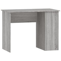 Rašomasis stalas, pilkas ąžuolo, 100x55x75cm, apdirbta mediena цена и информация | Компьютерные, письменные столы | pigu.lt