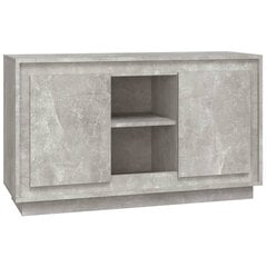 Šoninė spintelė, betono pilka, 102x35x60cm, apdirbta mediena цена и информация | Витрины, серванты | pigu.lt