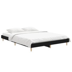Кровать металлическая, черная, 140 x 200 см цена и информация | Кровати | pigu.lt