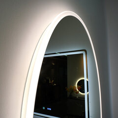LED зеркало Calais 55x75cm Touch, Dimmer цена и информация | Зеркала в ванную | pigu.lt
