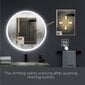 LED veidrodis Madrid, 80 cm kaina ir informacija | Vonios veidrodžiai | pigu.lt