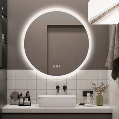 LED зеркало Madrid 80см Bluetooth, Anti-fog, Dimmer, Color change цена и информация | Зеркала в ванную | pigu.lt