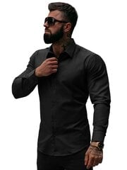 Marškiniai vyrams Intense Mech/2122-51105, juodi цена и информация | Мужские рубашки | pigu.lt