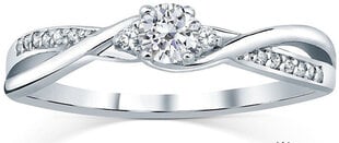 Sidabrinis žiedas su Swarovski kristalais Silvego FNJR085SW kaina ir informacija | Žiedai | pigu.lt