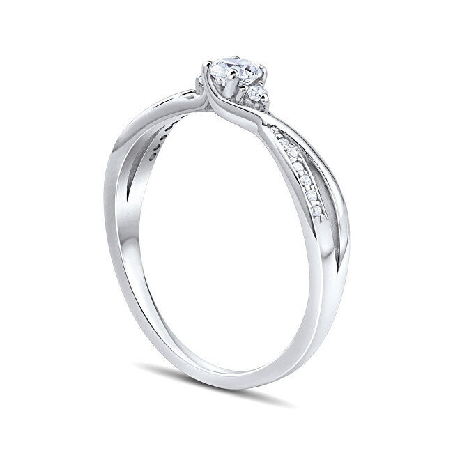 Sidabrinis žiedas su Swarovski kristalais Silvego FNJR085SW цена и информация | Žiedai | pigu.lt