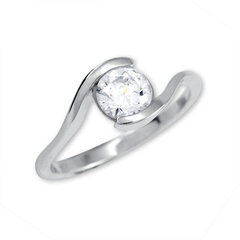 Sidabrinis sužadėtuvių žiedas moterims Brilio Silver kaina ir informacija | Žiedai | pigu.lt