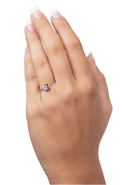 Sidabrinis sužadėtuvių žiedas moterims Brilio Silver kaina ir informacija | Žiedai | pigu.lt