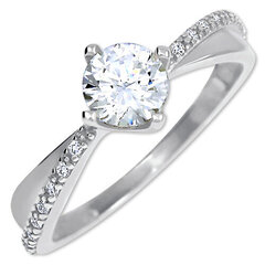 Auksinis žiedas su kristalais Brilio 229 001 00806 07 57 mm kaina ir informacija | Žiedai | pigu.lt