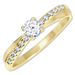 Auksinis žiedas Brilio 229 001 00810 kaina ir informacija | Žiedai | pigu.lt