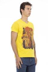 Marškinėliai vyrams Trussardi, geltoni kaina ir informacija | Vyriški marškinėliai | pigu.lt