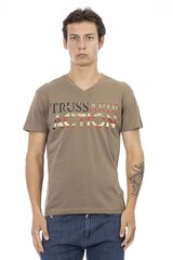 Marškinėliai vyrams Trussardi Action, rudi kaina ir informacija | Vyriški marškinėliai | pigu.lt