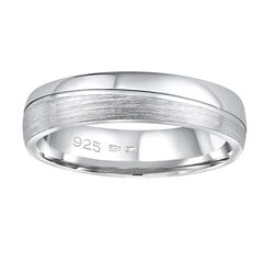 Silvego Обручальное серебряное кольцо Glamis для мужчин и женщин QRD8453M цена и информация | Кольца | pigu.lt