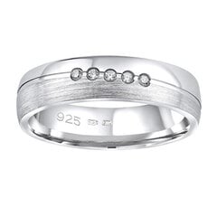 Sidabrinis žiedas Silvego QRZLP012W kaina ir informacija | Žiedai | pigu.lt