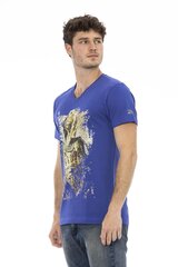 Marškinėliai vyrams Trussardi, mėlyni kaina ir informacija | Vyriški marškinėliai | pigu.lt