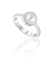 JwL Luxury Pearls Нежное серебряное кольцо с настоящей белой жемчужиной JL0677 цена и информация | Кольцо | pigu.lt