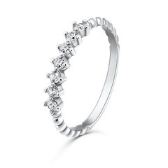 Brilio Silver Очаровательное серебряное кольцо с цирконами SR031W цена и информация | Кольцо | pigu.lt