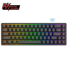 Royal Kludge RK G68, Brown switches, Черный цена и информация | Клавиатуры | pigu.lt