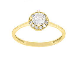 Auksinis žiedas Brilio GR003YAU kaina ir informacija | Žiedai | pigu.lt
