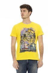Marškinėliai vyrams Trussardi Action, geltoni kaina ir informacija | Vyriški marškinėliai | pigu.lt