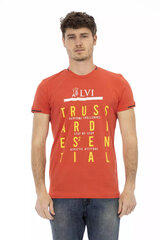 Marškinėliai vyrams Trussardi Action, oranžiniai kaina ir informacija | Vyriški marškinėliai | pigu.lt