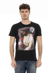 Marškinėliai vyrams Trussardi, juodi kaina ir informacija | Vyriški marškinėliai | pigu.lt