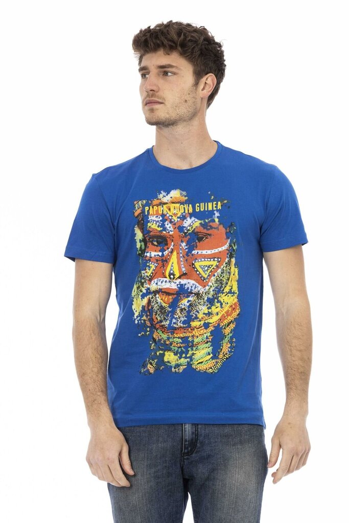 Marškinėliai vyrams Trussardi Action, mėlyni цена и информация | Vyriški marškinėliai | pigu.lt