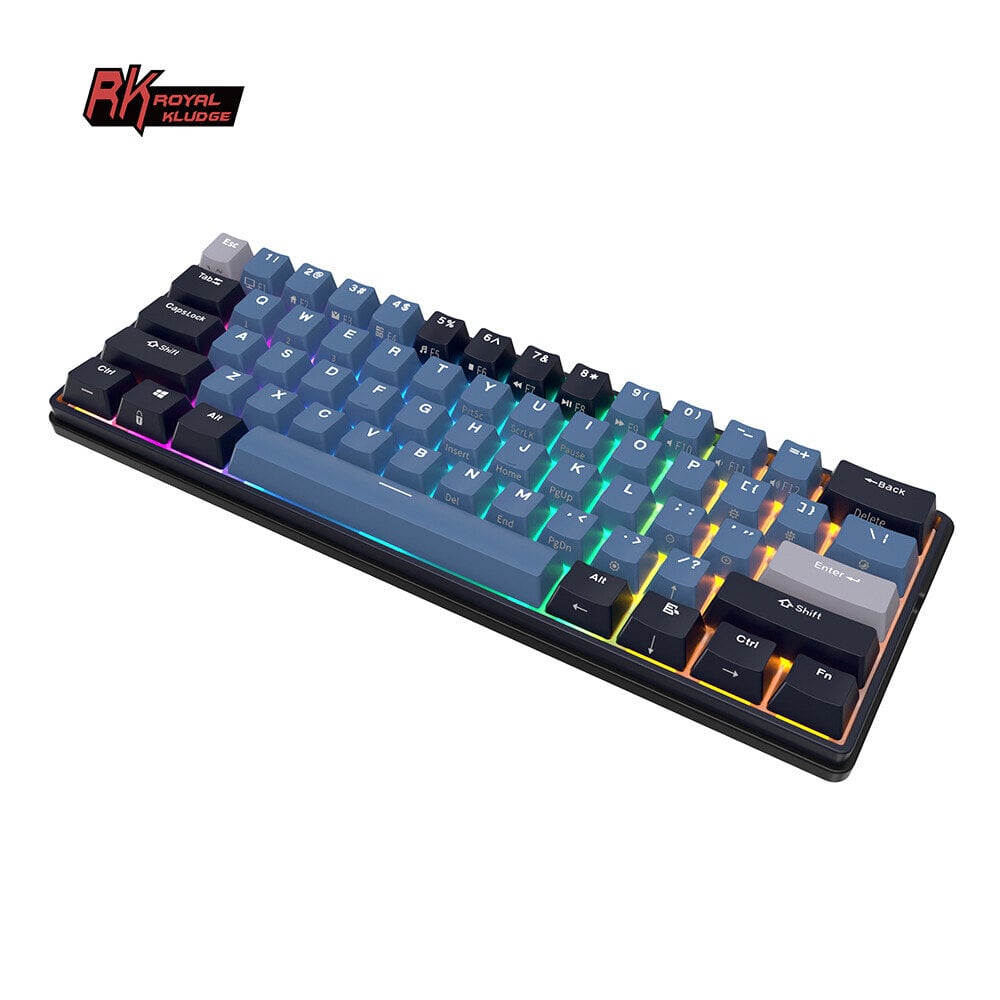 Royal Kludge RK61 Plus TKL Brown Switches цена и информация | Klaviatūros | pigu.lt