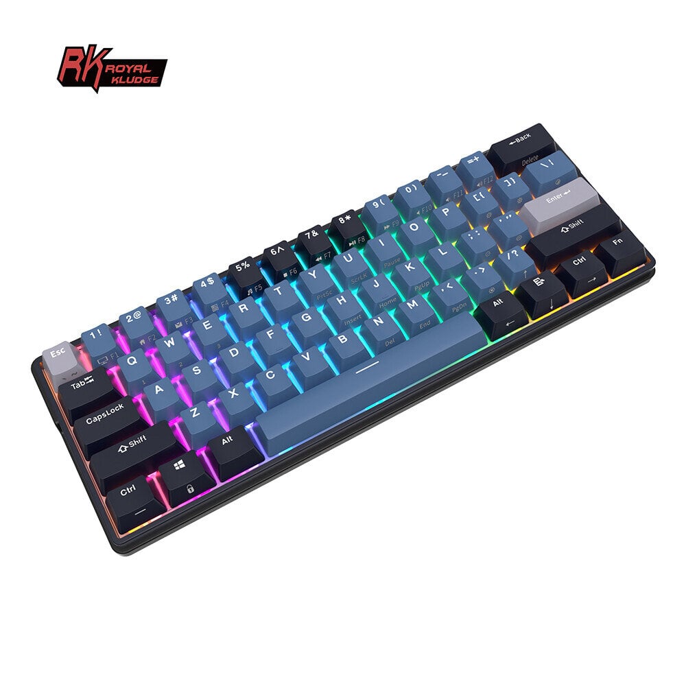 Royal Kludge RK61 Plus TKL Brown Switches цена и информация | Klaviatūros | pigu.lt