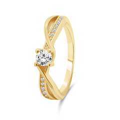 Brilio Silver Очаровательное позолоченное обручальное кольцо RI049Y цена и информация | Кольцо | pigu.lt