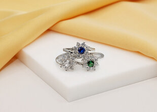 Sidabrinis žiedas su cirkoniu moterims Brilio Silver RI053W kaina ir informacija | Žiedai | pigu.lt