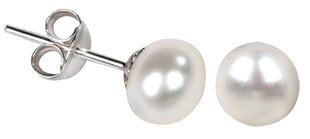 JwL Luxury Pearls Серьги из настоящего белого жемчуга sJL0026 цена и информация | Серьги | pigu.lt