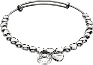 Hot Diamonds Стальной браслет Emozioni Silver Heart Bangle DC094 цена и информация | Женский браслет | pigu.lt