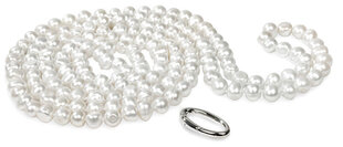 JwL Luxury Pearls Длинное колье из натуральной белой жемчужины JL0076 цена и информация | Украшения на шею | pigu.lt