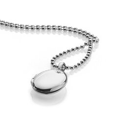 Hot Diamonds Серебряное колье Hot Diamonds DP493 Memoirs Oval Locket цена и информация | Украшения на шею | pigu.lt