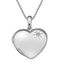 Hot Diamonds Серебряное колье Hot Diamonds DP495 Memoirs Heart Locket цена и информация | Украшения на шею | pigu.lt