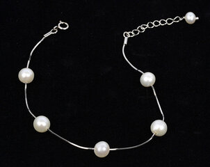 JwL Luxury Pearls Нежный браслет из натурального белого жемчуга JL0173 цена и информация | Женский браслет | pigu.lt