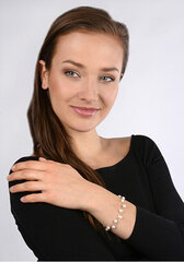 JwL Luxury Pearls Нежный браслет из натурального белого жемчуга JL0174 цена и информация | Женский браслет | pigu.lt