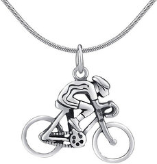 Silvego Серебряный кулон Велосипедист PRMP14191 цена и информация | Украшения на шею | pigu.lt
