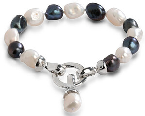 JwL Luxury Pearls Правый жемчужный браслет двух оттенков JL0317 цена и информация | Женские браслеты | pigu.lt
