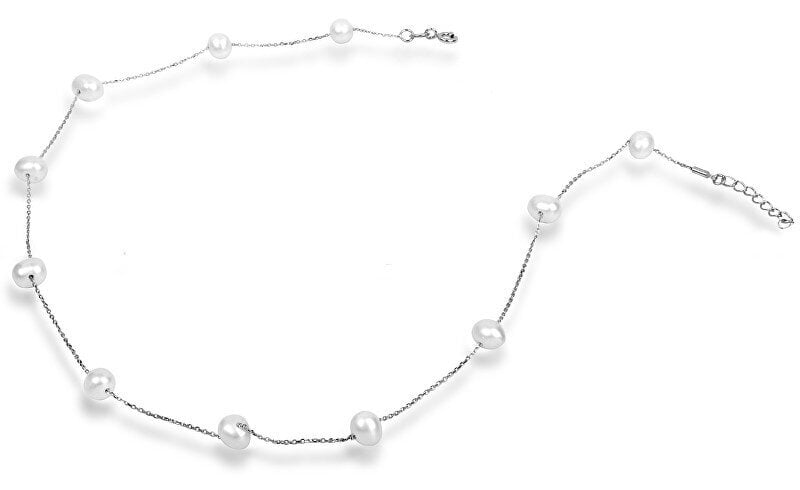 Sidabrinis kaklo papuošalas moterims JwL Luxury Pearls JL0355 kaina ir informacija | Kaklo papuošalai | pigu.lt