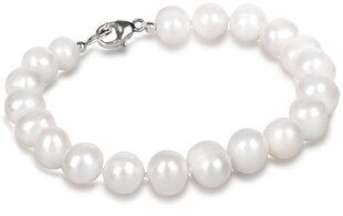 JwL Luxury Pearls JL0362 браслет из натурального белого жемчуга цена и информация | Женский браслет | pigu.lt