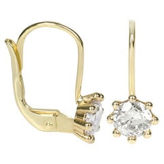 Auksiniai auskarai su kristalais moterims Brilio 236 001 00771 sBR1011 kaina ir informacija | Auskarai | pigu.lt