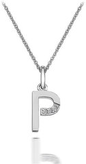 Sidabrinis kaklo papuošalas moterims Hot Diamonds Micro P Classic DP416 kaina ir informacija | Kaklo papuošalai | pigu.lt